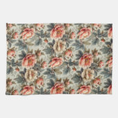 Vintage, elegante Blumen Geschirrtuch (Horizontal)