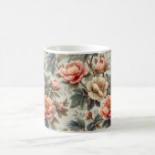 Vintage, elegante Blumen Kaffeetasse (Mittel)