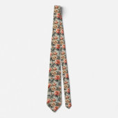 Vintage, elegante Blumen Krawatte (Vorderseite)