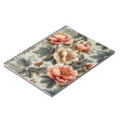 Vintage, elegante Blumen Notizblock (Linke Seite)