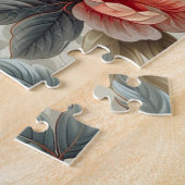 Vintage, elegante Blumen Puzzle (Seite)