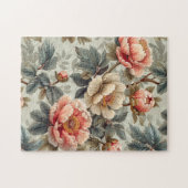 Vintage, elegante Blumen Puzzle (Horizontal)