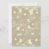 Vintage, elegante Einladung zur Hochzeit (Rückseite)