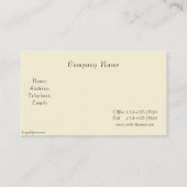 Vintage, elegante französische Länderkarte Visitenkarte (Rückseite)