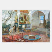 Vintage Elegante Girl Geschenkpapier Set (Vorderseite 3)