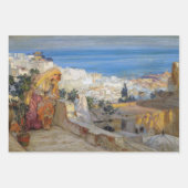 Vintage Elegante Girl Geschenkpapier Set (Vorderseite 2)