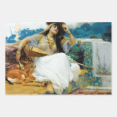 Vintage Elegante Girl Geschenkpapier Set (Vorderseite)