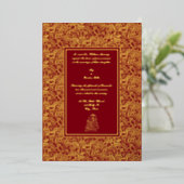 Vintage, elegante Indianerfeier Folieneinladung (Stehend vorne)