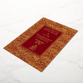 Vintage, elegante Indianerfeier Folieneinladung (Gedreht)