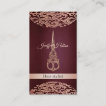 Vintage elegante Luxus-Damastschere