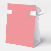 Vintage Elegante Pastel Peach Pink Stille Años Geschenkschachtel (Rückseite)