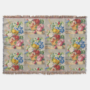 Vintage Elegante Pastell Blumen Botanische Wandkun Decke