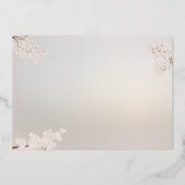 Vintage Elegante Pearl Romance Save the Date Karte (Rückseite)