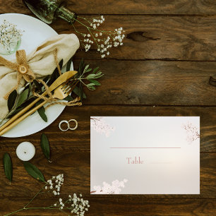 Vintage Elegante Perlen-Romantik-Hochzeit Platzkarte