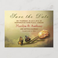 Vintage, elegante Postkarten Save the Date