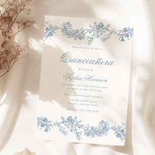 Vintage Elegante Quinceanera 15. Party Einladung