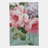 Vintage elegante rosa Rote Rosen Küchentuch (Vertikal)