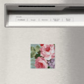 Vintage elegante rosa Rote Rosen Magnet (In Situ (Geschirrspüler))