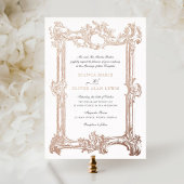Vintage Elegante Rose Foil Wedding Folieneinladung