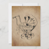 Vintage Elegante Spooky, Halloween-Kinderdusche Einladung (Rückseite)