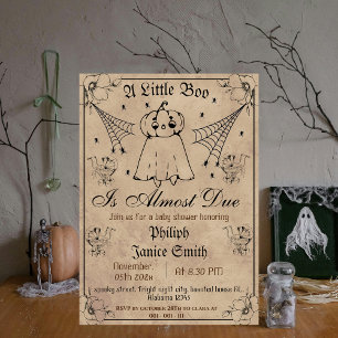 Vintage Elegante Spooky, Halloween-Kinderdusche Einladung