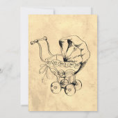 Vintage Elegante Spooky, Halloween-Kinderdusche Einladung (Rückseite)