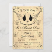 Vintage Elegante Spooky, Halloween-Kinderdusche Einladung (Vorderseite)