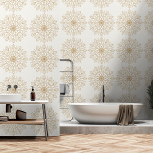 Vintage, elegante Tapete mit boho mandala