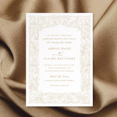 Vintage, elegante Weinreben, Rahmen Hochzeit Einladung