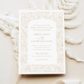 Vintage, elegante Weinreben, Rahmen Hochzeit Einladung