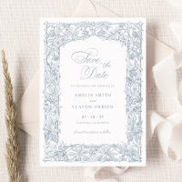Vintage Elegante Weinreben-Rahmen Save the Date