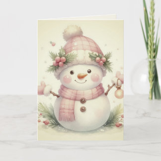 Vintage Elegante Winterprinzessin Märchen Karte
