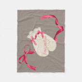 Vintage, elegante Winterschlange Fleecedecke (Vorderseite)