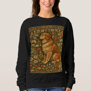 Vintage eleganter Golden Retriever Boho-Malerei Sweatshirt