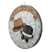 Vintage elegantes Dartboard Dartscheibe (Vorderseite rechts)