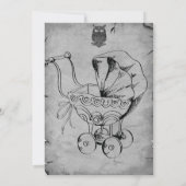 Vintage Eleganthic, Halloween-Kinderdusche Einladung (Rückseite)