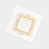Vintage Eleganz - 50 Jahre Liebe Servietten Mit Folie (Links)