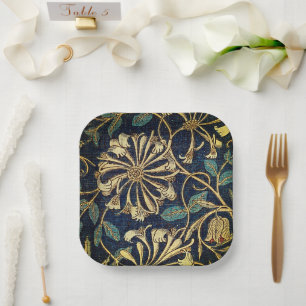 Vintage Eleganz auf Ihrem Tisch: Honeysuckle Pappteller