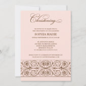 VINTAGE ELEGANZ| CHRISTENANLAGE EINLADUNG (Vorderseite)