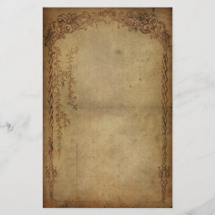 Vintage Eleganz-Dunkelheit Briefpapier