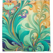 Vintage Eleganz Duschvorhang (Vorderseite)