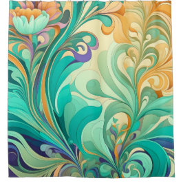 Vintage Eleganz Duschvorhang