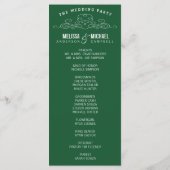 VINTAGE-ELEGANZ | HOCHZEITSPROGRAMM MIT SMARAGDTHE PROGRAMM (Rückseite)