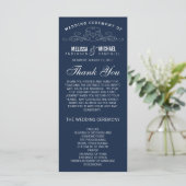 VINTAGE-ELEGANZ | HOCHZEITSPROGRAMM PROGRAMM (Stehend Vorderseite)