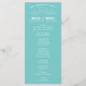 VINTAGE-ELEGANZ | HOCHZEITSPROGRAMM PROGRAMM (Rückseite)