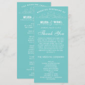 VINTAGE-ELEGANZ | HOCHZEITSPROGRAMM PROGRAMM (Vorne/Hinten)