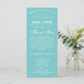 VINTAGE-ELEGANZ | HOCHZEITSPROGRAMM PROGRAMM (Stehend Vorderseite)