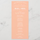 VINTAGE-ELEGANZ | HOCHZEITSPROGRAMM PROGRAMM (Rückseite)