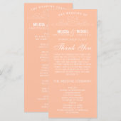 VINTAGE-ELEGANZ | HOCHZEITSPROGRAMM PROGRAMM (Vorne/Hinten)