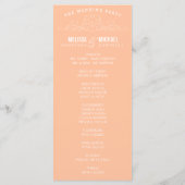 VINTAGE-ELEGANZ | HOCHZEITSPROGRAMM PROGRAMM (Rückseite)
